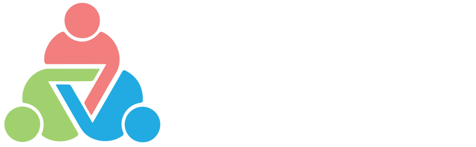 3 bro precast white logo